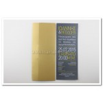 Προσκλητήριο γάμου Χρυσό – Μαύρο Μακρόστενο