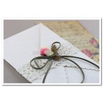 Προσκλητήριο γάμου ρομαντικό Vintage