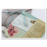 Προσκλητήριο γάμου Floral Vintage