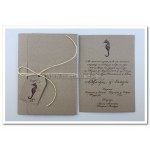 Προσκλητήριο Γάμου σε οικολογικό χαρτί