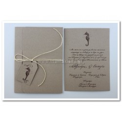 Προσκλητήριο Γάμου σε οικολογικό χαρτί