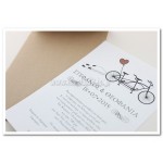 Προσκλητήριο Γάμου ποδήλατο