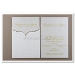 Προσκλητήριο Γάμου με ανάγλυφο φάκελο Lachour