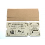 Προσκλητήριο Γάμου Retro εισιτήριο