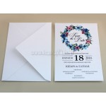Προσκλητήριο Γάμου Floral Save the Date
