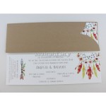 Προσκλητήριο Γάμου vintage ονειροπαγίδα 7619