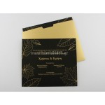 Προσκλητήριο Γάμου  Gold leaves