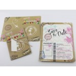 Προσκλητήριο Γαμου βάπτισης δίπτυχο Passport, Ταξίδι για 3