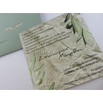 Προσκλητήριο Γάμου θέμα ελιά με χρυσοτυπία στο φάκελο