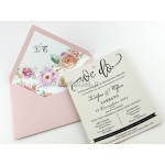 Προσκλητήριο Γάμου με Φόδρα στο Φάκελο, 7640