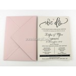 Προσκλητήριο Γάμου με Φόδρα στο Φάκελο, 7640