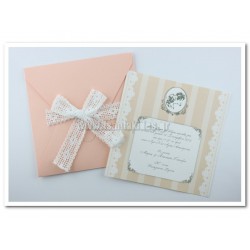 Προσκλητήριο Βάπτισης για δίδυμα κορίτσια