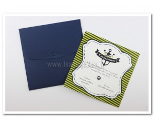 Προσκλητήριο Βάπτισης Ναυτικό θέμα