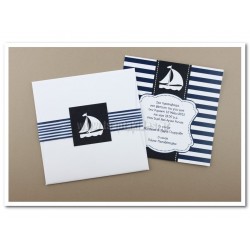 Προσκλητήριο Βάπτισης Ναυτικό θέμα