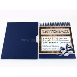 Προσκλητήριο Βάπτισης Παπουτσάκια