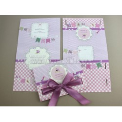 Προσκλητήριο Βάπτισης Τρίπτυχο