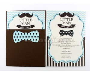 Προσκλητήριο Βάπτισης Little Man