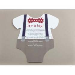 Προσκλητήριο Βάπτισης It's a boy