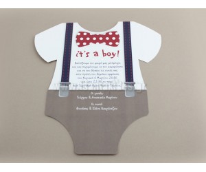 Προσκλητήριο Βάπτισης It's a boy