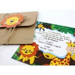 Προσκλητήριο Βάπτισης Ζούγκλα