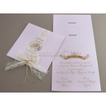 Προσκλητήριο Βάπτισης με χρυσοτυπία