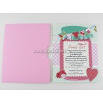 Προσκλητήριο βάπτισης γλυκιά συνταγή "Sweet Girl" 1620