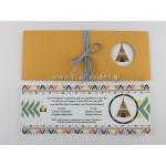 Προσκλητήριο βάπτισης Ινδιάνικη Σκηνή