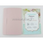 Προσκλητήριο βάπτισης ρομαντικό Floral, 1647