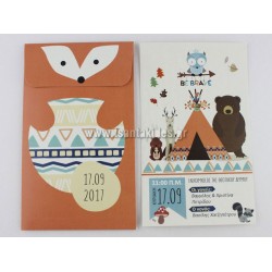 Προσκλητήριο βάπτισης Ζωάκια του Δάσους & Ινδιάνικη σκηνή, 1648