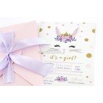 Little Bunny Προσκλητήριο βάπτισης για κορίτσι 