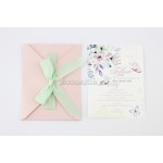 Πεταλούδες Προσκλητήριο βάπτισης για κορίτσι