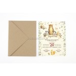 Ζωάκια του δάσους Προσκλητήριο βάπτισης