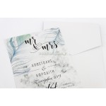  Φτερά από παγώνι προσκλητήριο γάμου