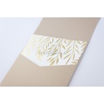 Χρυσά Φύλλα Ελιάς προσκλητήριο γάμου