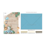 Προσκλητήριο βάπτισης Boho safari jungle