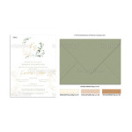 Προσκλητήριο γάμου στεφάνι ελιάς