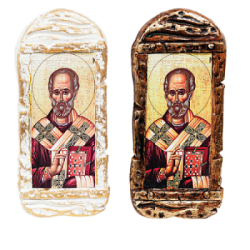 Γύψινη εικόνα 13cm με επιλογή αγίου