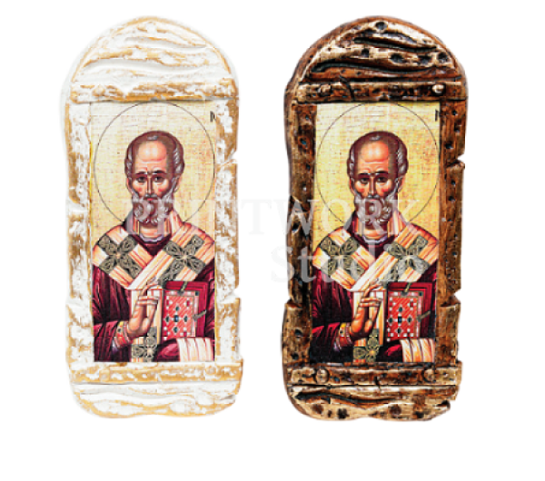 Γύψινη εικόνα 13cm με επιλογή αγίου