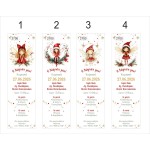 Σελιδοδείκτης - Χριστουγεννιάτικο προσκλητήριο βάπτισης Νεράιδα